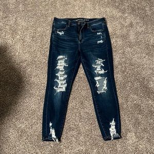 american eagle jeans size 14 SHORT